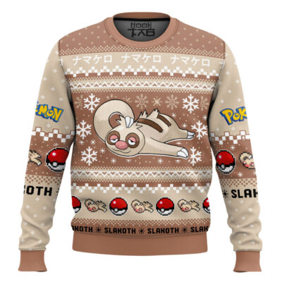 Hooktab Pokemon Gen 3 Slakoth Ugly Christmas Sweater