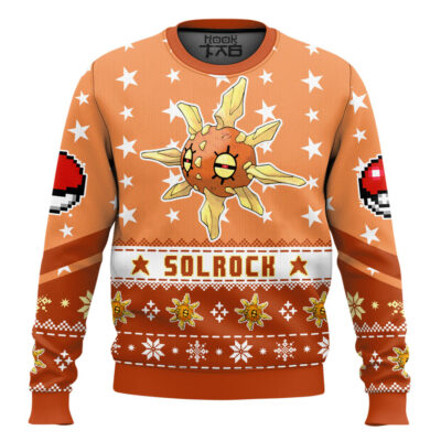 Hooktab Pokemon Gen 3 Solrock Ugly Christmas Sweater
