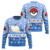 Hooktab Pokemon Gen 3 Spheal Ugly Christmas Sweater