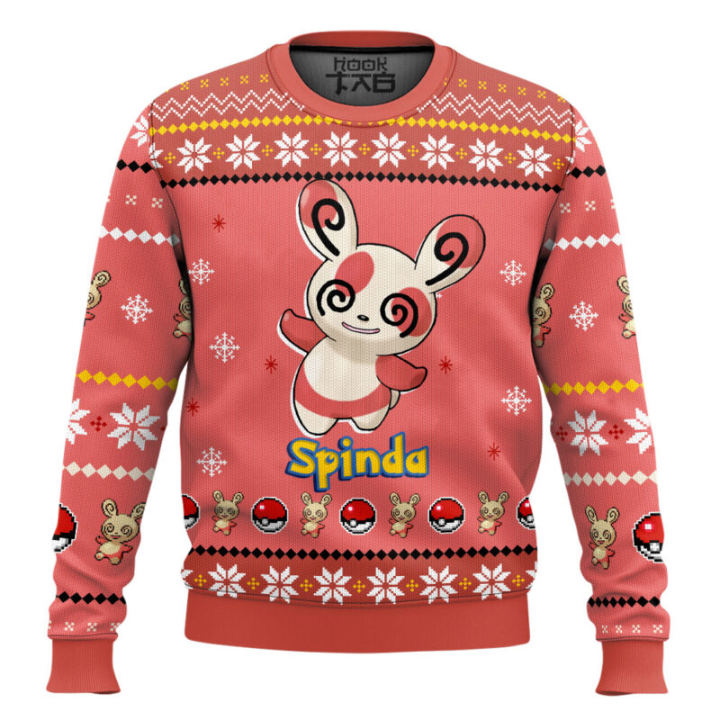 Hooktab Pokemon Gen 3 Spinda Ugly Christmas Sweater