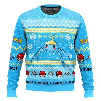 Hooktab Pokemon Gen 3 Surskit Ugly Christmas Sweater
