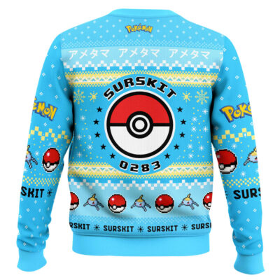 Hooktab Pokemon Gen 3 Surskit Ugly Christmas Sweater