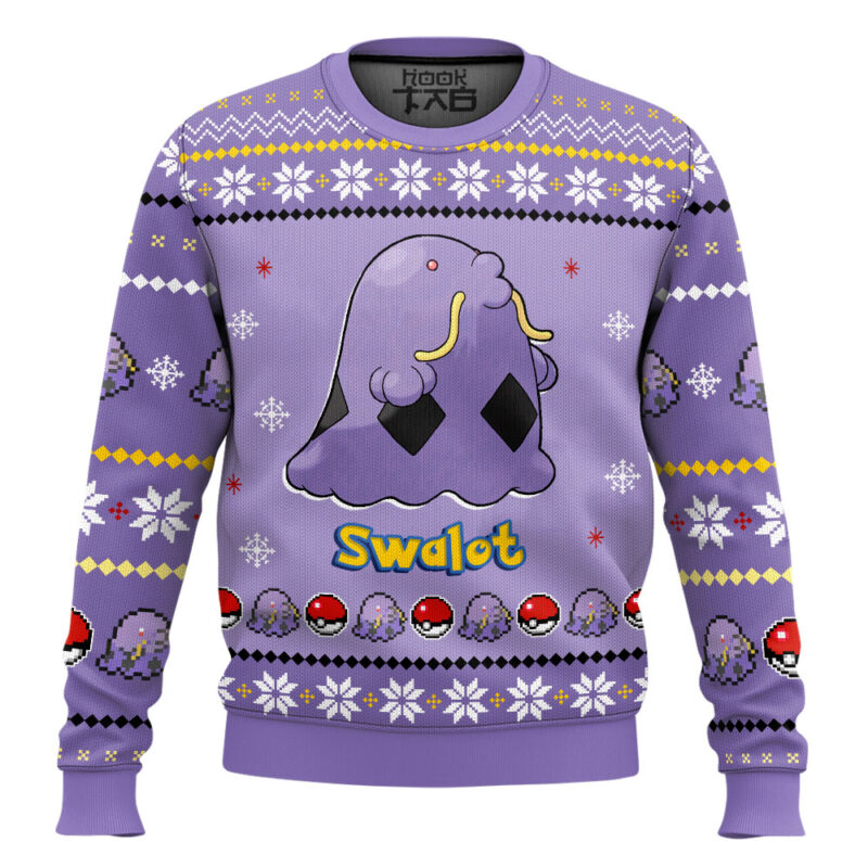 Hooktab Pokemon Gen 3 Swalot Ugly Christmas Sweater