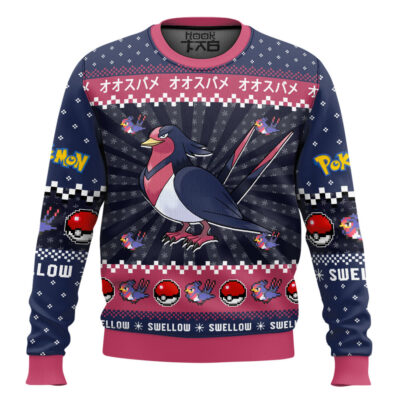 Hooktab Pokemon Gen 3 Swellow Ugly Christmas Sweater