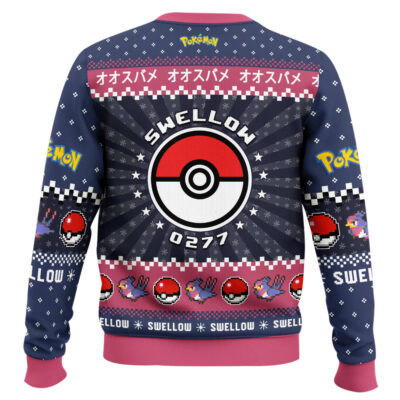 Hooktab Pokemon Gen 3 Swellow Ugly Christmas Sweater
