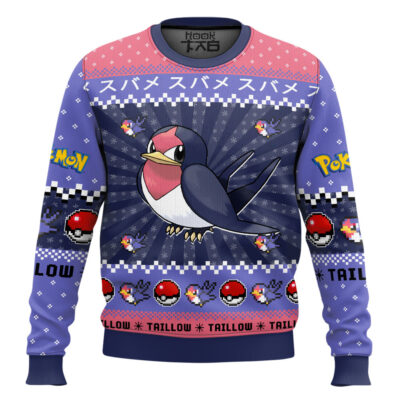 Hooktab Pokemon Gen 3 Taillow Ugly Christmas Sweater