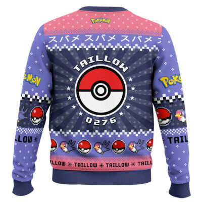 Hooktab Pokemon Gen 3 Taillow Ugly Christmas Sweater