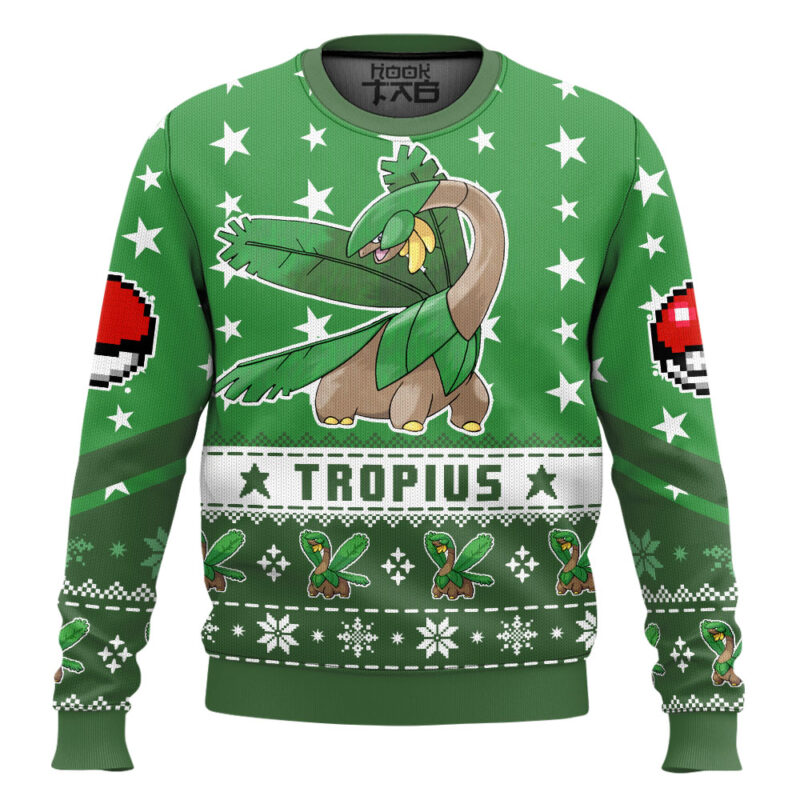 Hooktab Pokemon Gen 3 Tropius Ugly Christmas Sweater