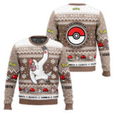 Hooktab Pokemon Gen 3 Vigoroth Ugly Christmas Sweater