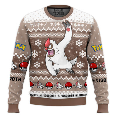 Hooktab Pokemon Gen 3 Vigoroth Ugly Christmas Sweater