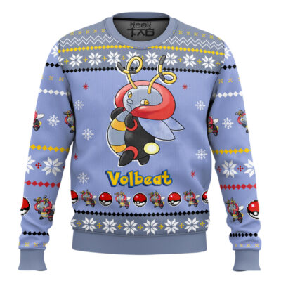 Hooktab Pokemon Gen 3 Volbeat Ugly Christmas Sweater