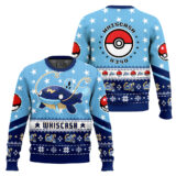 Hooktab Pokemon Gen 3 Whiscash Ugly Christmas Sweater