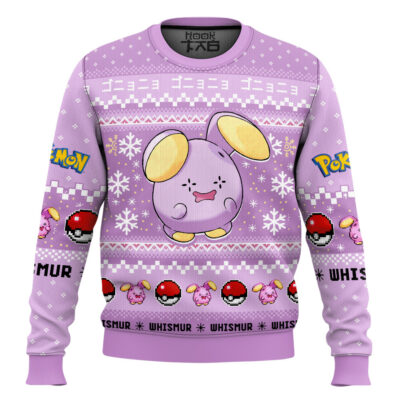 Hooktab Pokemon Gen 3 Whismur Ugly Christmas Sweater