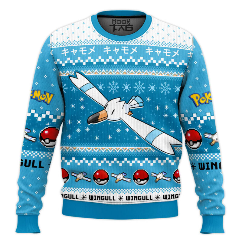 Hooktab Pokemon Gen 3 Wingull Ugly Christmas Sweater