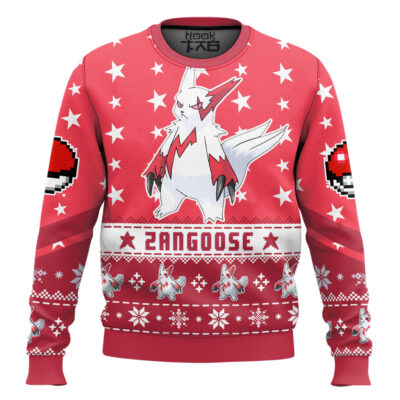 Hooktab Pokemon Gen 3 Zangoose Ugly Christmas Sweater