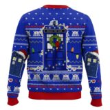 Hooktab Police Box Tardis Doctor Who Ugly Christmas Sweater