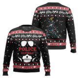 Hooktab Police Navidad Ugly Christmas Sweater