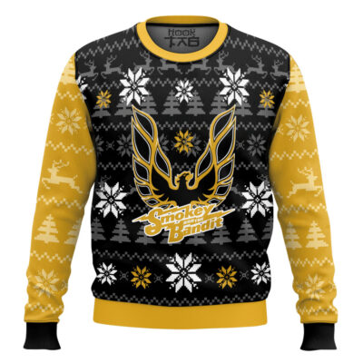 Hooktab Pontiac Firebird Smokey And The Bandit Ugly Christmas Sweater