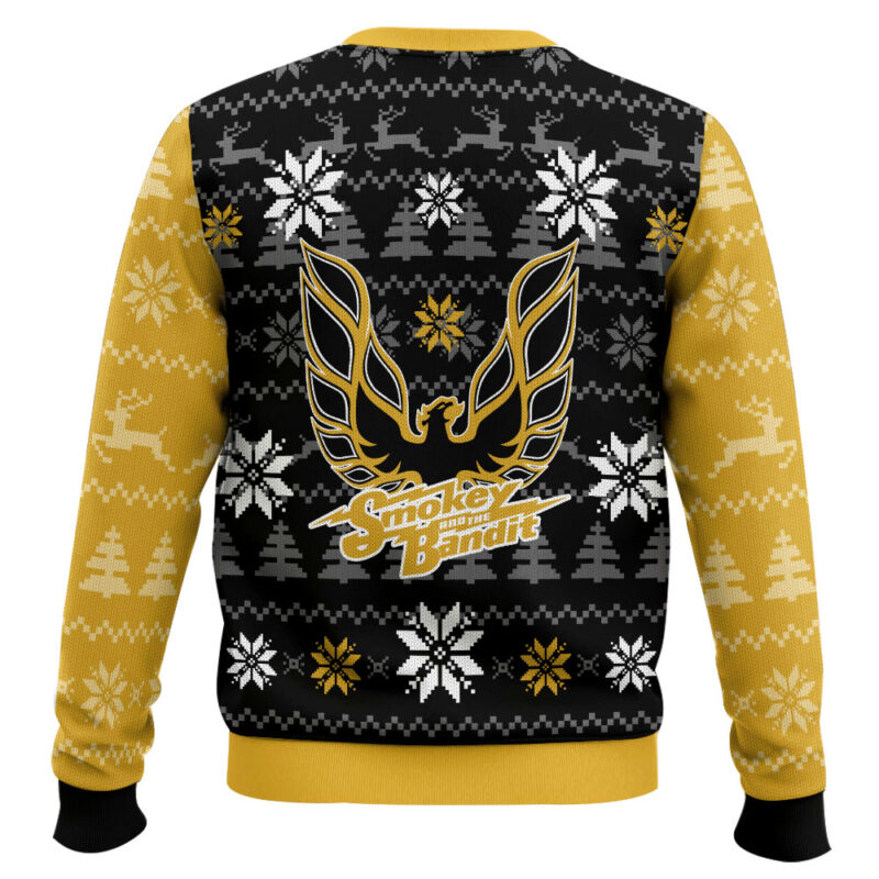 Hooktab Pontiac Firebird Smokey And The Bandit Ugly Christmas Sweater Hooktab Pontiac Firebird Smokey And The Bandit Ugly Christmas Sweater