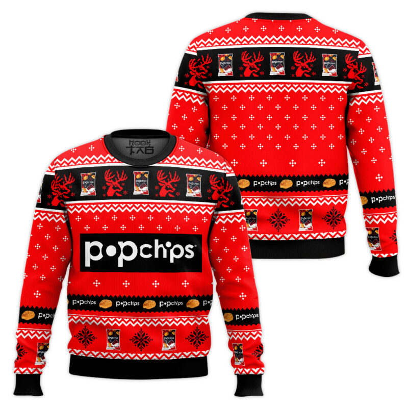 Hooktab Popchips Ugly Christmas Sweater Hooktab Popchips Ugly Christmas Sweater