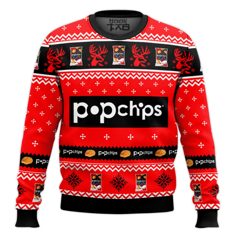 Hooktab Popchips Ugly Christmas Sweater