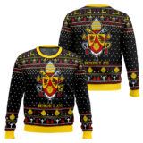 Hooktab Pope Benedict XVI Coat Of Arms Ugly Christmas Sweater