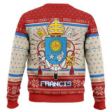 Hooktab Pope Francis Coat Of Arms Ugly Christmas Sweater