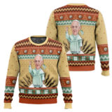 Hooktab Pope Francis Ugly Christmas Sweater