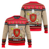 Hooktab Pope Innocent III Coat Of Arms Ugly Christmas Sweater