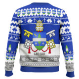 Hooktab Pope Leo XIII Coat Of Arms Ugly Christmas Sweater