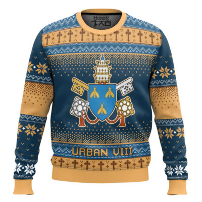 Hooktab Pope Urban VIII - Maffeo Barberini Ugly Christmas Sweater