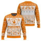 Hooktab Popeyes Louisiana Kitchen Ugly Christmas Sweater