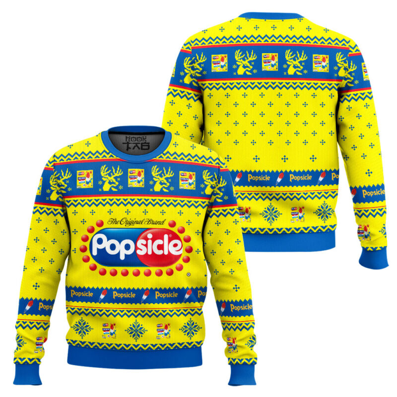 Hooktab Popsicle Ugly Christmas Sweater Hooktab Popsicle Ugly Christmas Sweater