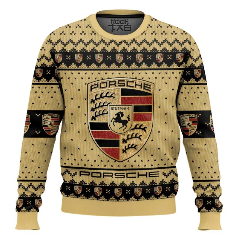 Hooktab Porsche Ugly Christmas Sweater Hooktab Porsche Ugly Christmas Sweater