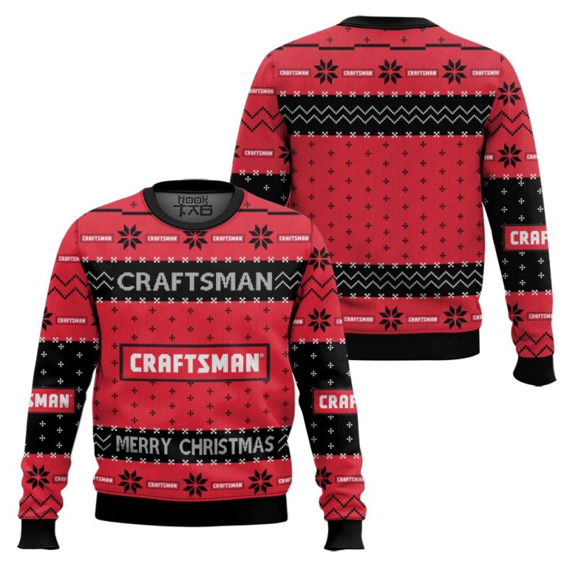 Hooktab Power Tools Craftsman Ugly Christmas Sweater Hooktab Power Tools Craftsman Ugly Christmas Sweater