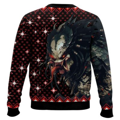 Hooktab Predator Alien Ugly Christmas Sweater