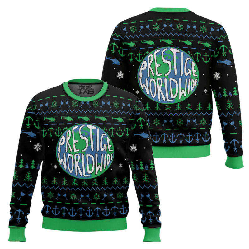 Hooktab Prestige Worldwide Step Brothers Ugly Christmas Sweater Hooktab Prestige Worldwide Step Brothers Ugly Christmas Sweater
