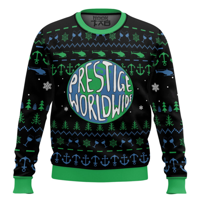 Hooktab Prestige Worldwide Step Brothers Ugly Christmas Sweater