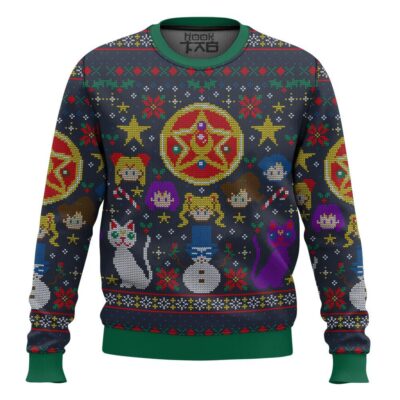 Hooktab Pretty Guardians Sailor Moon Ugly Christmas Sweater