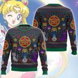 Hooktab Pretty Guardians Sailor Moon Ugly Christmas Sweater