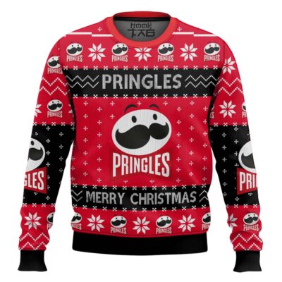 Hooktab Pringles Snack Ugly Christmas Sweater