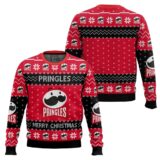 Hooktab Pringles Snack Ugly Christmas Sweater