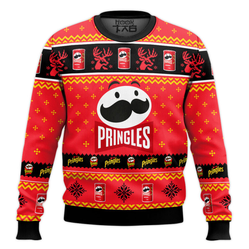 Hooktab Pringles Ugly Christmas Sweater