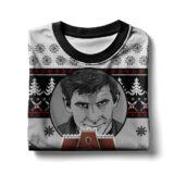 Hooktab Psycho 1960 Horror Movie Ugly Christmas Sweater