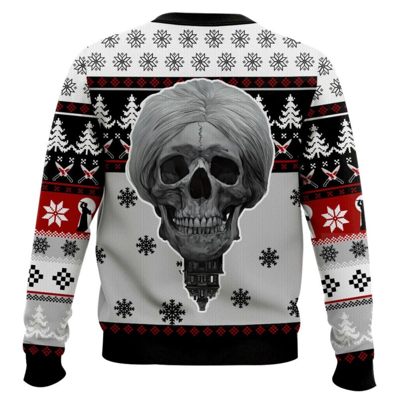 Hooktab Psycho 1960 Horror Movie Ugly Christmas Sweater Hooktab Psycho 1960 Horror Movie Ugly Christmas Sweater