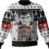 Hooktab Psycho 1960 Horror Movie Ugly Christmas Sweater