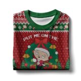 Hooktab "Put Me On The Naughty List" Stewie Family Guy Ugly Christmas Sweater