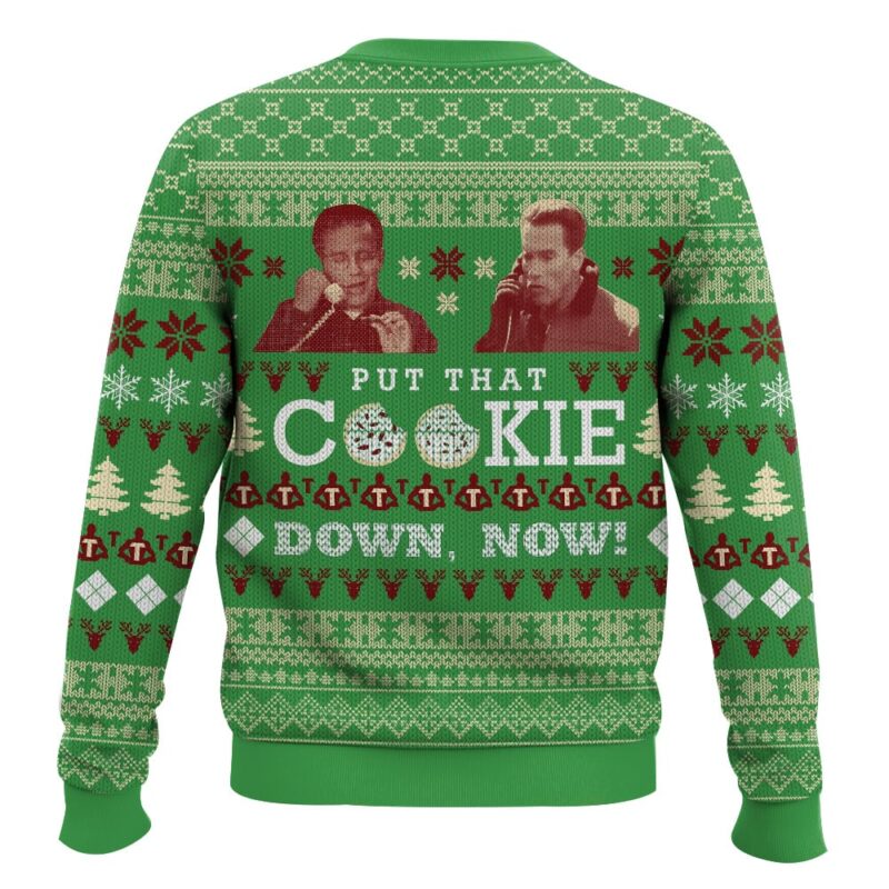 Hooktab Put That Cookie Down, Now Jingle All The Way Ugly Christmas Sweater Hooktab Put That Cookie Down, Now Jingle All The Way Ugly Christmas Sweater