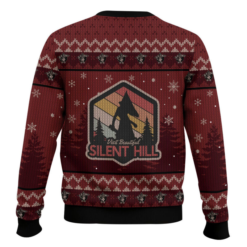 Hooktab Pyramid Head Silent Hill Ugly Christmas Sweater Hooktab Pyramid Head Silent Hill Ugly Christmas Sweater