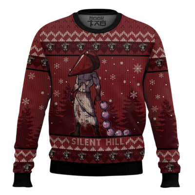 Hooktab Pyramid Head Silent Hill Ugly Christmas Sweater